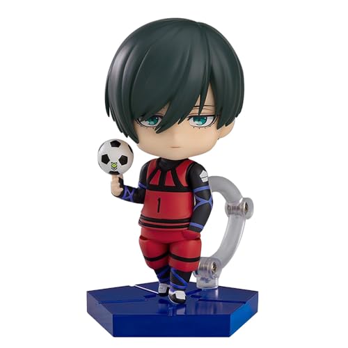 REOZIGN Figur Rin Itoshi, bewegliche Figur spielt Fußball Rin Itoshi Q Version 10 cm PVC Souvenirs für Anime-Fans Geschenke von REOZIGN