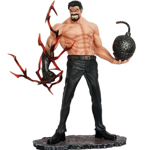 REOZIGN GARP Figur, Fighting Iron Fist Bomb Monkey D. GARP Anime Figuren 35 cm PVC Character Cosplay Modell Sammlerstück für Anime Fans Geschenk (Schwarz) von REOZIGN