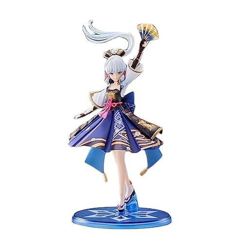 REOZIGN Genshin Impact Figur, Kamisato Ayaka GK Figuren 28 cm / 11 Zoll Fan Dancing Ayaka Game Figur Figur PVC Modell Statue Sammlerstück Spielzeug für Anime Fans Geschenk von REOZIGN