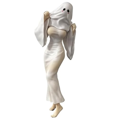 REOZIGN Ghost Girl Figur, White Fishtail Skirt Ghost Girl Anime Figuren 21 cm PVC Character Figur Cosplay Model Sammlerstück Handicrafts Geschenk von REOZIGN