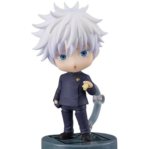 REOZIGN Gojo Satoru Figur, Geto Suguru, bewegliches Ersatzgesicht, Version Q 10 cm, PVC, Cartoon-Modell, Geschenk (Gojo) von REOZIGN