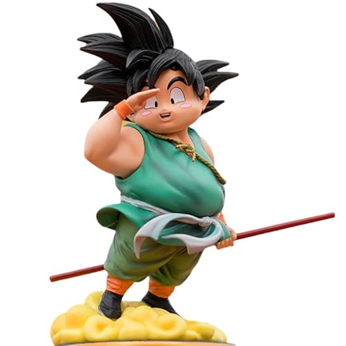 REOZIGN Goku Figur, mit einem fettigen Stab, Sound Goku, Actionfiguren, 18 cm, handgefertigt, PVC, Statuen, Souvenirs für Anime-Fans, Geschenke von REOZIGN