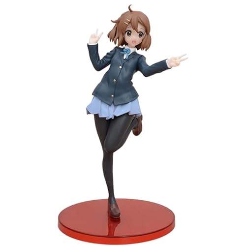 REOZIGN Hirasawa Yui Figur, Akiyama Mio, Anime-Figuren im Stehenden Kostüm, 20 cm, PVC-Handwerk für Anime-Fans, Geschenk (a) von REOZIGN