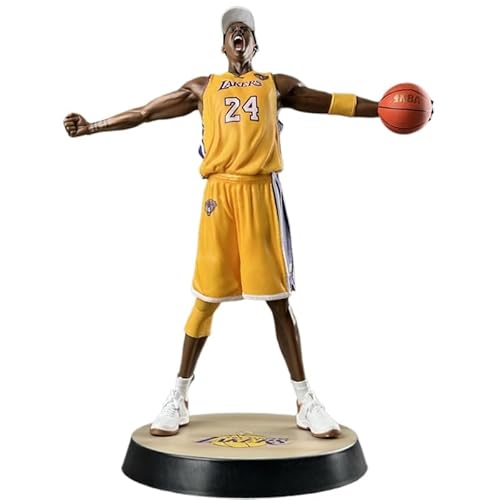 REOZIGN Kobe Figur, Black Mamba Victory Roaring Kobe Anime Figuren 33 cm PVC Cosplay Modell zum Sammeln Ornament Anime Geschenk (Gelb) von REOZIGN