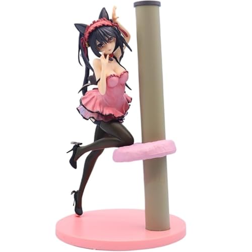 REOZIGN Kurumi-Figur, stehend, hohe Absätze, niedliche Anime-Figur Tokisaki Kurumi 24 cm, handgefertigt, aus PVC, Sammlergeschenk von REOZIGN