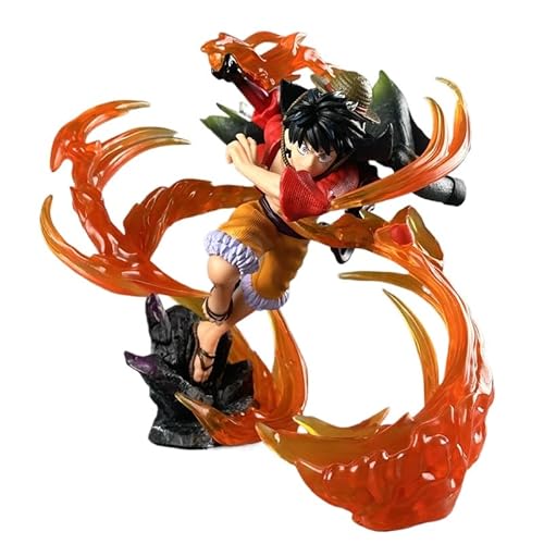 REOZIGN Luffy-Figur, Fighting Second Flow Sakura Nika Luffy, Actionfiguren, 23 cm, PVC, Souvenirs für Anime-Fans, Geschenke (Luffy) von REOZIGN