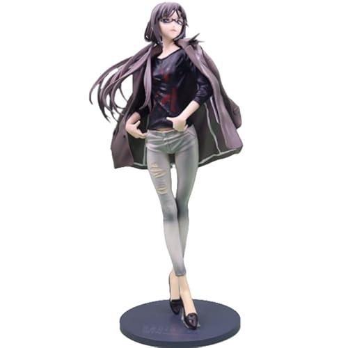 REOZIGN Makinami-Figur, Modebrille, Makinami Ehemann, illustrierte Anime-Figuren, 30 cm, PVC, Modell, Dekoration, Geschenke (Grau) von REOZIGN