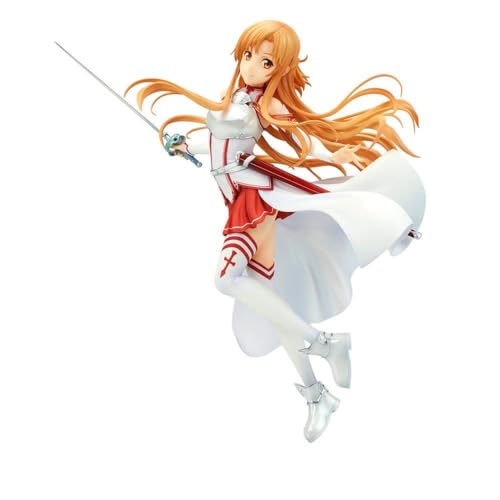 REOZIGN Sword Art Online Figuren, Yuuki Asuna Action Figur Statuen 23cm/9'' Asuna PVC Figur Sammelfigur Dekoration Anime Geschenk von REOZIGN