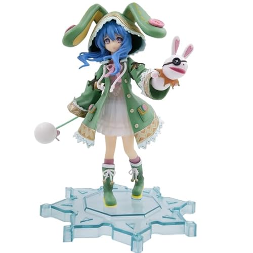 REOZIGN Yoshino Figur, Hase mit grünem Hut, stehende Actionfiguren Yoshino 18 cm, Modell aus PVC, Statue, Modell, Ornament, Geschenke von REOZIGN