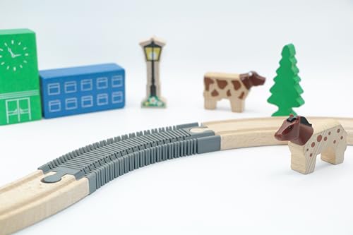 RERA TOYS Flexischienen für Holzeisenbahn (2 Stück) von RERA TOYS