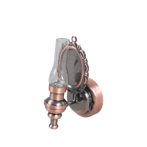 1.Vintage Transparent Glas LED Wandlampe für 1/12 Miniaturhäuser und Sammlungen Metall Glas Puppenhäuser Zubehör 1.Vintage Transparent Glas LED Wandlampe für 1/12 Miniaturhäuser und Sammlungen Metall Glas Puppenhäuser Zubehör von RETUOLWAG