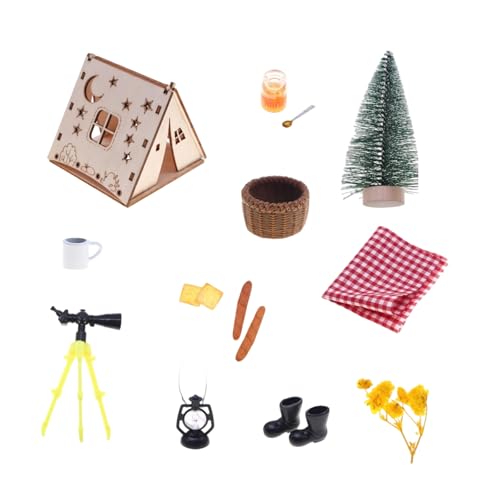 Holzzelt-Montagesets für Kinder, Puppenhaus, Camping-Szene, Ausstellungsmöbel, Outdoor-Picknickszene, Dekoration, Modell-Set, Puppenhaus-Zubehör Holzzelt-Montagesets für Kinder, Puppenhaus, Camping-Szene, Ausstellungsmöbel, Outdoor-Picknickszene, Dekoration, Modell-Set, Puppenhaus-Zubehör von RETUOLWAG