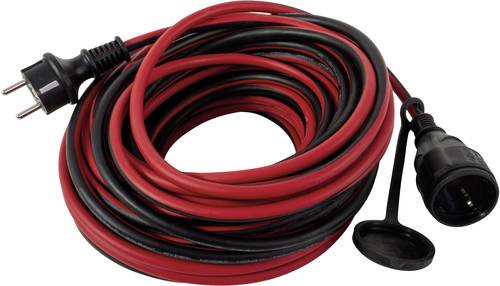 REV 0017250614 Strom Verlängerungskabel 16A Rot, Schwarz 25.00m H05RR-F 3G 1,5mm² von REV