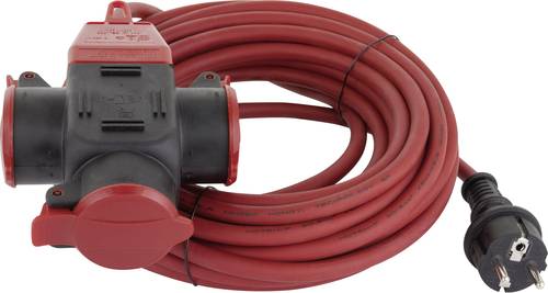 REV 006716 Strom Verlängerungskabel Rot 10.00m H07RN-F 3G 1,5mm² von REV