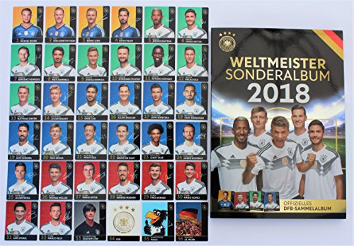 Rewe WM 2018 DFB - Russia Russland Sammelkarten - KOMPLETT alle 36 verschiedene NORMALE Karten + dazugehörige ALBUM- Neu + OVP Rewe WM 2018 DFB - Russia Russland Sammelkarten - KOMPLETT alle 36 verschiedene NORMALE Karten + dazugehörige ALBUM- Neu + OVP von REWE