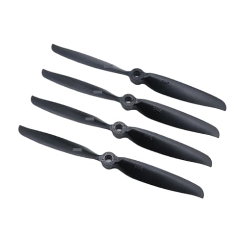 10/20 Stück 6040 Propeller aus Glasfaser und Nylon, kompatibel mit bürstenlosem 2450 Hihg Speed Motor, Doppelklingen, kompatibel mit RC Flugzeug-Quadcoptern (10 Stück, grau) von REwNXA