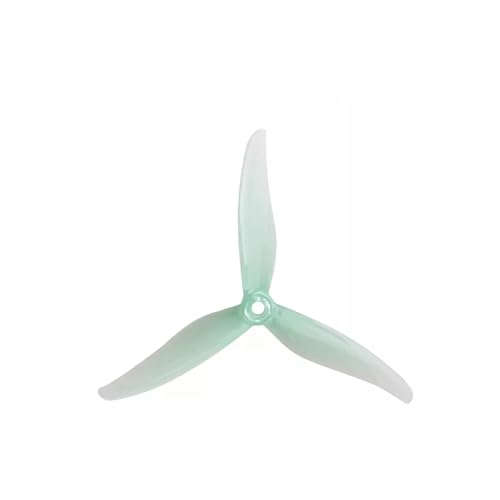 Geeignet für Anwendung auf 8 Stück 5131.0 5 Zoll 3 Schaufeln/Propeller Tri-Schaufel 2207 2306 Brushless Motor Requisiten Renndrohne (Mint Green) von REwNXA