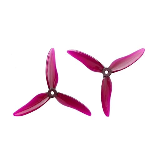 Geeignet für Motor RC Drohne Racing Freestyle 2207 2306, 4PCS/2 51499 5 Zoll 3-Blatt-Propeller (4 Stück 51499 Purple) von REwNXA