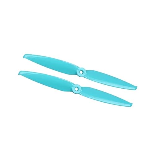 Geeignet für RC 2 Paar 7042 7,0 x 4,2/6042 6,0 x 4,2 PC 2 Blatt Propeller 5 mm Befestigungsloch Drohne Multirotor (6042 blau) von REwNXA