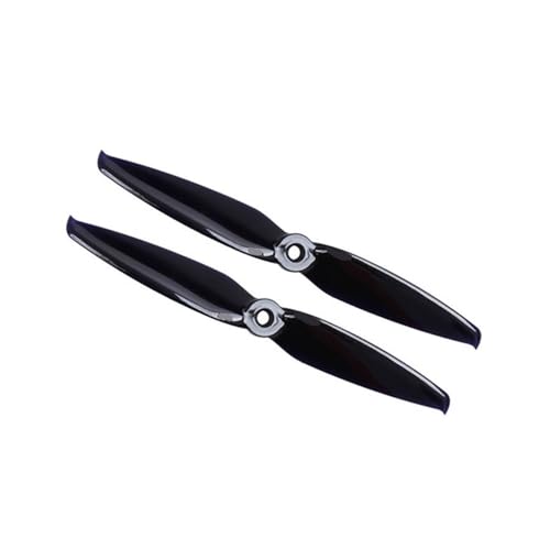 Geeignet für RC 2 Paar 7042 7.0x4.2/6042 6.0x4.2 PC 2 Blatt Propeller 5mm Befestigungsloch Drohne Multirotor (6042 schwarz) von REwNXA