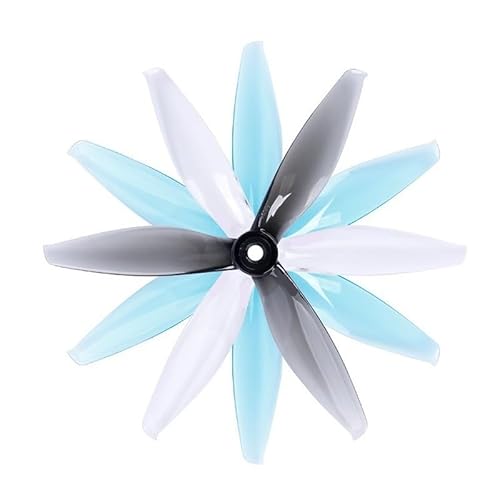 Geeignet für RC8 Standalone 5144 Propeller 13 cm (5,1 Zoll), hocheffizienter CW CCW 3-Blatt-Antriebssatz 2205-2306 Motor (hellblau) von REwNXA