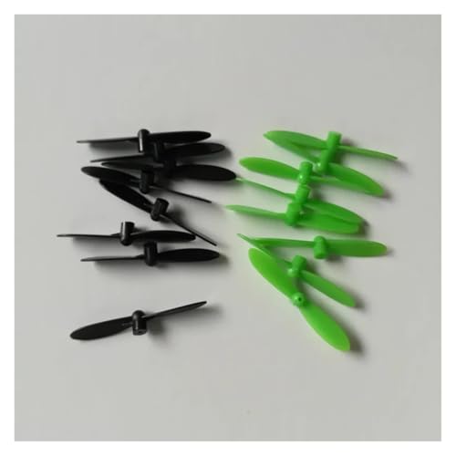 Geeignet für die Hauptblätter des Propellers CX-10 CX10 CX10 RC Mini Quadcopter, verwendet für 16 Stück 8A 8B 3 cm 30 mm 0,8 mm Propeller (Schwarz) von REwNXA