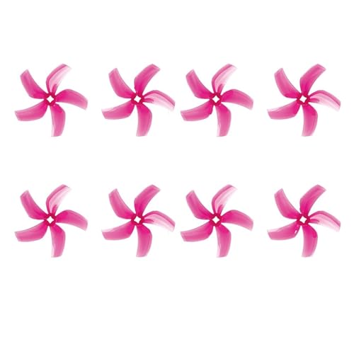 Geeignet für die RC-Renndrohne mit 3-Zoll-Kanal, kompatibel mit 10 Paar 76 mm 3 Zoll 5 mm / 1,5 mm 3 Löchern D76-Propeller (Pink 1,5 mm) von REwNXA