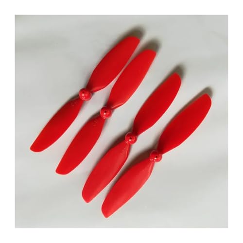 Passend für RC Model Aircraft Ersetzen 720 8520 816 Quadcopter Ersatzteile, verwendet für Flugzeugpropeller Flügel 75 x 1 mm 7,5 cm 4 Stück/Los Requisiten (Rot) von REwNXA