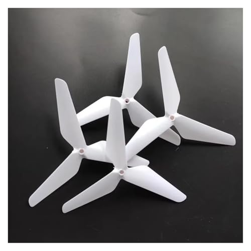 Passend für Spielzeug Quadrocopter R/C, verwendet für 4 Stück/Tasche Lüfter mit 3 Flügeln Propeller Requisiten AB Ersatzteile (WHITE) von REwNXA