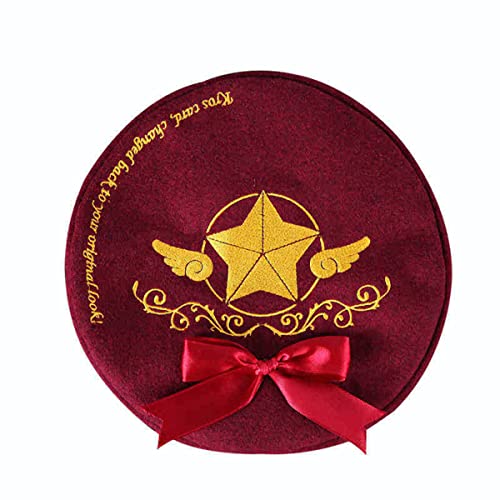 RFRDSPKG Cards Captors Kinomoto Sakura Hat Cosplay Plüsch Hut Anime Cap Erwachsene Unisex von RFRDSPKG