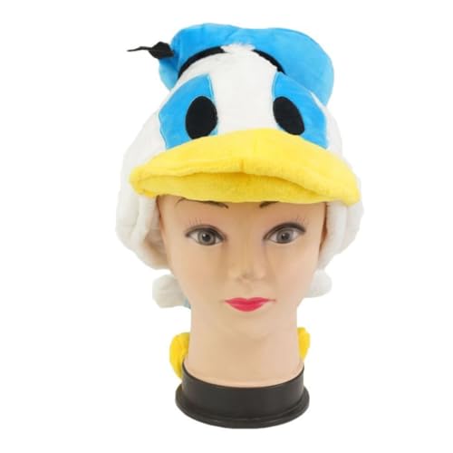 RFRDSPKG Donalds Duck Anime Hut Cartoon Cosplay Sonnenkappe Lustige Neuheit Geschenke Cosplay Hut Kappe von RFRDSPKG