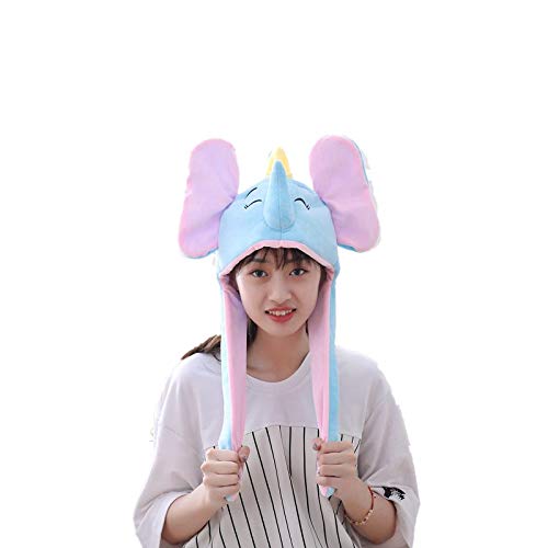 RFRDSPKG Elefant mit beweglichen Ohren Hut Kostüm Cosplay Hut Party Cap Kopfbedeckung von RFRDSPKG