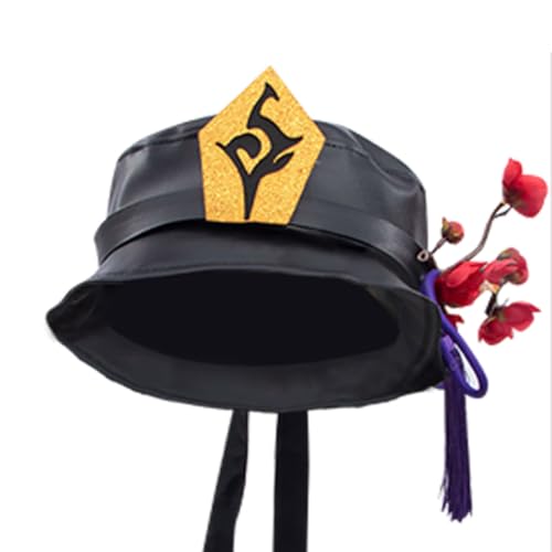 RFRDSPKG Genshins Impacts Hutao Anime Hut Cartoon Cosplay Sun Cap Lustige Neuheit Geschenke Cosplay Hut Cap von RFRDSPKG