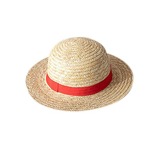 RFRDSPKG Luffy Strohhut Cosplay Plüschhut Anime Cap Erwachsene Unisex von RFRDSPKG