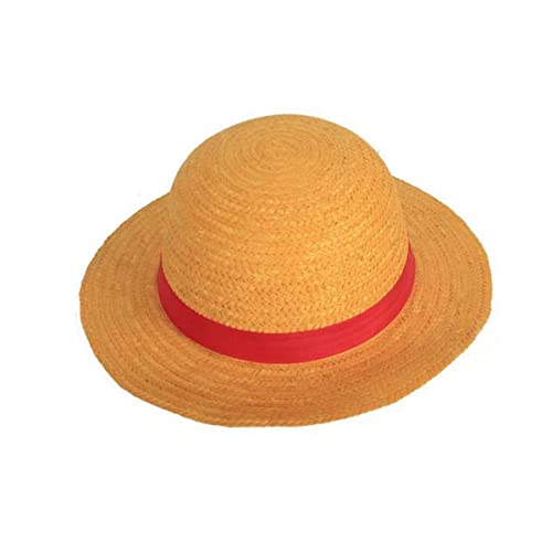 RFRDSPKG Luffy Strohhut Cosplay Plüschhut Anime Cap Erwachsene Unisex von RFRDSPKG