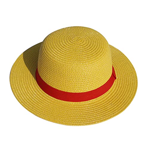 RFRDSPKG Luffy Strohhut Cosplay Plüschhut Anime Cap Erwachsene Unisex von RFRDSPKG