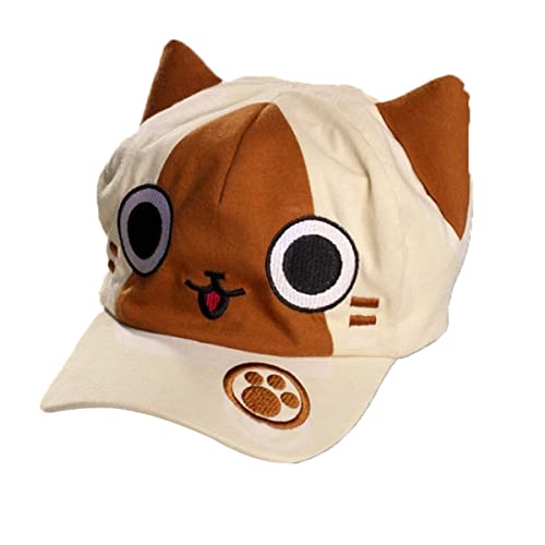 RFRDSPKG Monsters Hunters Felyne Hat Cosplay Plüsch Hut Anime Cap Erwachsene Unisex von RFRDSPKG