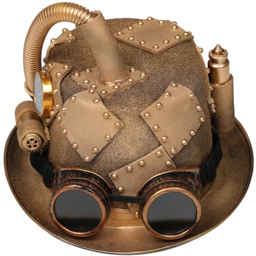 RFRDSPKG Steampunk Gothic Steam Pipe Kompass Top Hat Anime Hut Cartoon Cosplay Sun Cap Lustige Neuheit Geschenke Cosplay Hut Cap von RFRDSPKG