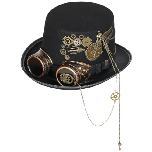 RFRDSPKG Steampunk Top Hat Anime Hat Cartoon Cosplay Sun Cap Lustige Neuheit Geschenke Cosplay Hut Cap von RFRDSPKG