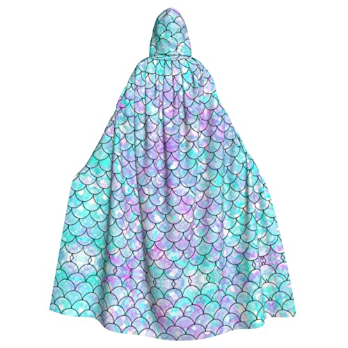 RFSHOP Meerjungfrau Kapuzenumhang Umhang Umhang Halloween Weihnachten Fancy Cape Cosplay Kostüme für Männer Frauen Erwachsene Kostüm von RFSHOP