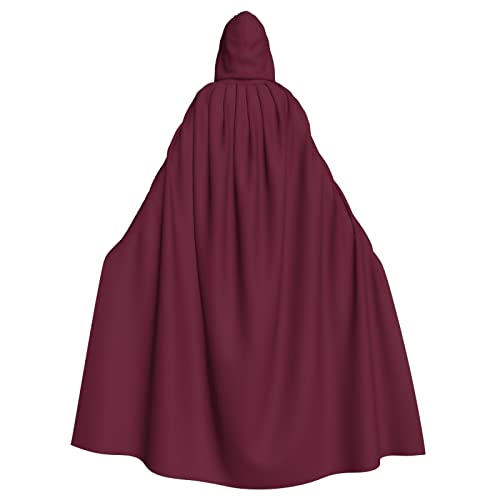 Weinroter Kapuzenumhang Umhang Umhang Halloween Weihnachten Fancy Cape Cosplay Kostüme für Männer Frauen Erwachsenenkostüm von RFSHOP