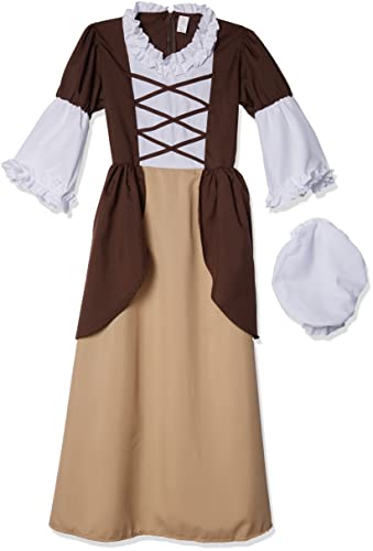 RG Costumes Damen Kolonial Peasant Lady, Braun/Hellbraun von RG Costume