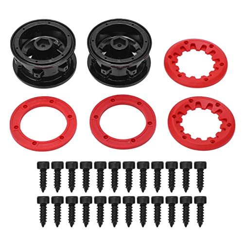 2 Stück Felgenbürstenlose Raupenradnabe Rot für ZD Racing 10 7548 1 1/10 RC Desert SUV von RGBGW