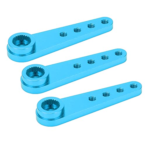 3 Stück RC 25T Lenkservoarm Standard Universal 37 mm / 1,46 Zoll Länge 1/10 RC 25T Lenkarm (Blue) von RGBGW