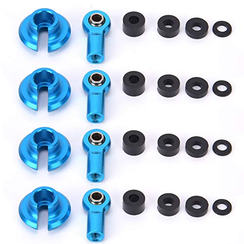 Link Rod End Kugelgelenk RC Ersatzteile Zubehör 1-10 ECX 2-Rad-Antrieb RC Auto schwarz blau rot für Hobby RC Auto Aluminium Legierung Kunststoff Material (Blue ECX1038B) von RGBGW