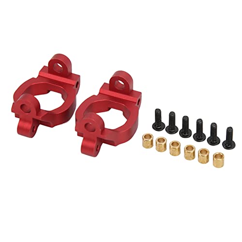 RC Auto Aluminium Nabenträger Basis Achsschenkel für REMO SMAX 1/16 RC Fahrzeuge (Red) von RGBGW