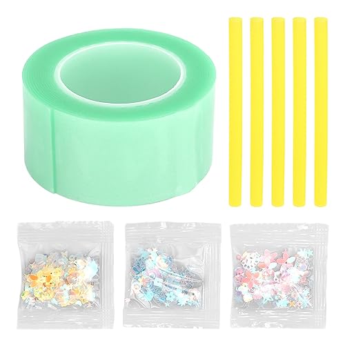 RGBGW Nano Tape Bubble Kit, Bubble Toy Elastic Tape, stark und nicht leicht zu brechen, kommt mit Klebeband, dekorativem Füllmaterial, elastischen Blasen, DIY-Bastelset mit (Grün) von RGBGW