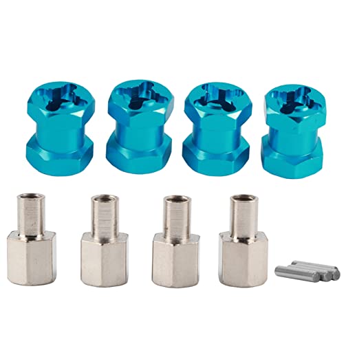 RGBGW RC-Verlängerungsrad-Sechskant-Nabentreiber-Adapter, hochwertige 1,9-Zoll-Kletterschiene für D90 AX10 CC01 SCX10 F350 (Blue) von RGBGW