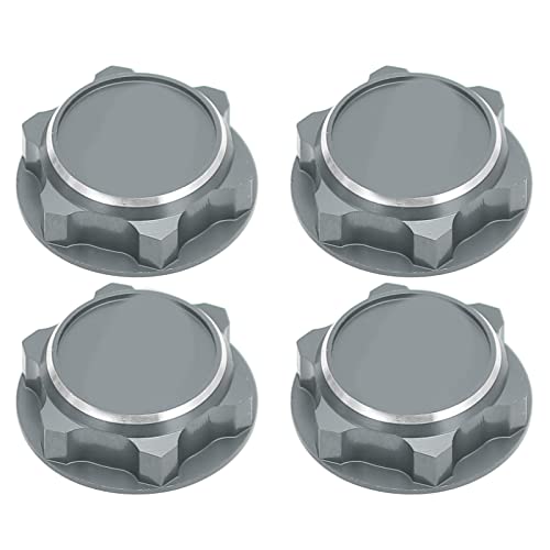 Sechskantradmuttern aus Aluminiumlegierung, leicht, locker, staubdicht, Sechskantmutter für 1/8 RC-Auto (Grey) von RGBGW