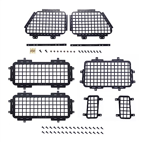 RC Auto Upgrade Teile Zubehör 1/12 MN-90 D99S MN98 Metall Stereoskopischen Fenster Mesh Schutz Net Kompatibel von RHUCDI